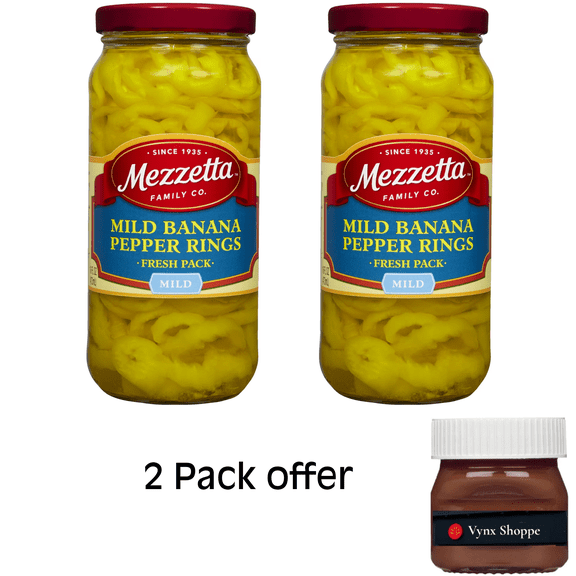 Mezzetta Mild Banana Pepper Rings, 16 fl oz Jar