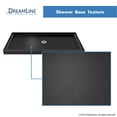 thumbnail image 5 of DreamLine SlimLine 36 in. D x 60 in. W x 2 3/4 in. H Center Drain Single Threshold Shower Base in Black DLT-1136600-88, 5 of 5