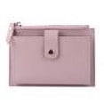 thumbnail image 1 of Women Fashion ID Card Multi-slot Wallet Leather Mini Purse Zipper Card Holders, 1 of 6