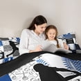 thumbnail image 5 of jejeloiu Teens Ball Sport Twin Comforter Sets,Baseball Game Gaming Bedding Set For Boys Kids Reversible 2pcs, 5 of 8