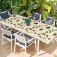 thumbnail image 2 of Ladybugs Eucalyptus Table Cloths for 8 Foot Rectangle Tables, Spring Botanical Leaves Green Patio Waterproof Elastic Fitted Tablecloths, Washable Rectangular Table Cover for Camping, 2 of 8