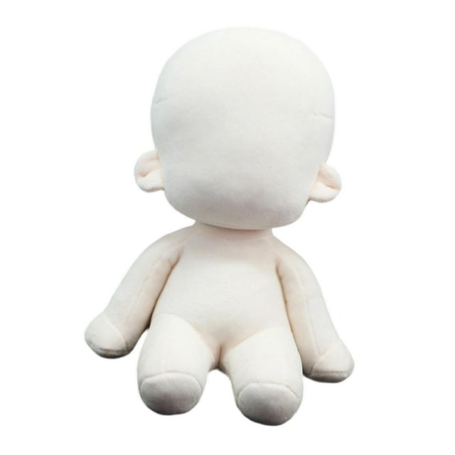 Muñeca de peluche de 7,87 pulgadas con cuerpo en para crear tus propias muñecas, manualidades, muñeca sentada para vestir, figura de peluche,