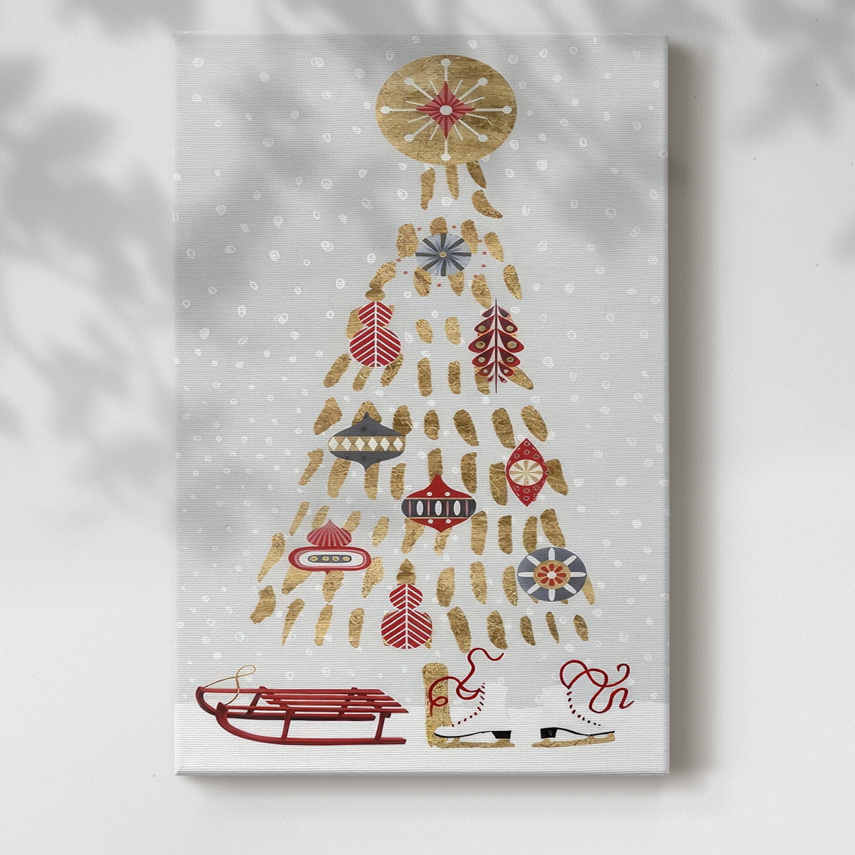 Christmas Chalet Collection B- Gallery Wrapped Canvas