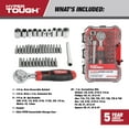thumbnail image 4 of Hyper Tough 40-Piece Ratchet with Sockets and Bits in Click Fit Case, 4 of 13