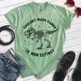 thumbnail image 2 of T-rex Extinct Dinosaur T-shirt, Unisex Women's Men's Funny Tyranosaurus Rex Jurassic Skeleton Gift, Heather Apple Green, Small, 2 of 6
