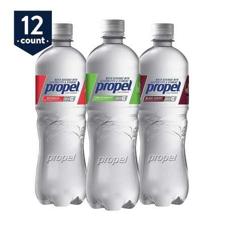 Propel, 3 Flavor Variety Pack, Zero Calorie Water Beverage with Electrolytes & Vitamins C&E, 24 oz Bottles (Pack of (Best Vitamin Water Flavor)