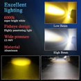 thumbnail image 4 of 1pcs 10000lm H4 Led Motorcycle Headlight H6 Ba20d P15d Led Csp Lens White Yellow Hi Lo Beam Motorbike Scooter Running Light, 4 of 5