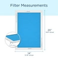 thumbnail image 5 of Medify Air 14x20x1 Air Filter, MERV 13 Pleated with HEPA, HVAC Furnace Filter, 2-Pack, 5 of 7
