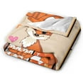 thumbnail image 4 of Foxes Blanket for Girl Woman Just A Girl Who Loves Foxes Throw Blanket for Kids Soft Plush Cozy Fox Bedroom Decor Flannel Blanket Gifts for Adults Couch Sofa 50"X60", 4 of 6