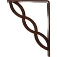thumbnail image 4 of Ekena Millwork 1 1/2"W x 5 1/2"D x 8"H Loera Wrought Iron Bracket, (Single center brace), Antiqued Copper, 4 of 7