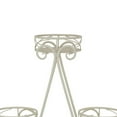 thumbnail image 5 of Shin Plant Stand with 4 Solid Pots, Classic White Metal Finish 33 Inch, 5 of 5