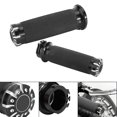 thumbnail image 4 of 2pcs Motorcycle Stainless Steel Handle Bar Grips Fit for VRSC XL XR 1996-, 4 of 8