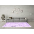 thumbnail image 3 of Ahgly Company Indoor Square Solid Purple Modern Area Rugs, 4' Square, 3 of 4