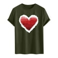 thumbnail image 3 of PNTUTB Valentine's Day Men's Fashion Themed Prints Short Sleeve Crew Neck Casual Loose Comfortable T-shirt, 3 of 4