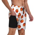 thumbnail image 1 of Sunyuer Men's Swim Trunks with Compression Liner 2 in 1 Quick-Dry Swimming Shorts with Pockets, Basketball, S, 1 of 7