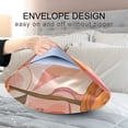 thumbnail image 4 of Yayeee Pillowcase Standard Size Set of 2 Satin Wrinkle Resistant Pillow Case, Abstract Orange Flowers, 4 of 8