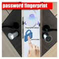 thumbnail image 4 of Door Lock, Variable Size Password Lock Fingerprint Door Lock Smart Door Lock Outdoor Door Lock Electronic Lock Tuya APP Cylinder Door ,Easy to Install, 4 of 6