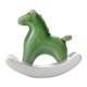 thumbnail image 3 of Figura de caballo en miniatura, estatua de caballo balancín, estante decorativo, escultura de animal Verde, 3 of 9