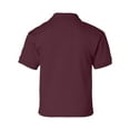 thumbnail image 3 of DryBlend Youth Jersey Polo, L, Maroon, 3 of 3