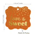 thumbnail image 7 of Inkdotpot Love Is Sweet Wedding Bottle Tag Real Gold Foil Favor Bracket Shape Hang Tags Pack Of 100, 7 of 7