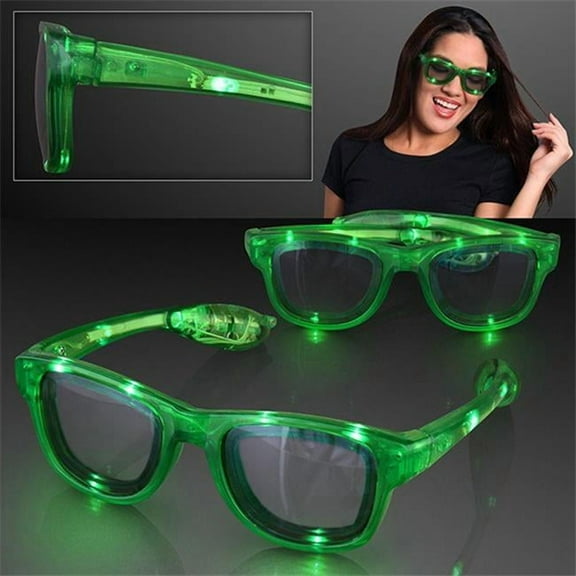 Blinkee 85074 Green LED Nerd Glasses