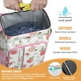 thumbnail image 4 of Bright Lemon Print Insulated Backpack Cooler, Leakproof Lunch Bag for Tropical Getaways and Road Trips, 4 of 6