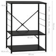 thumbnail image 2 of vidaXL Microwave Cabinet Black 23.6"x15.6"x31.3" Engineered Wood, 2 of 7