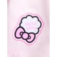 thumbnail image 3 of Hello Kitty Girls' Graphic Patch Varsity Sateen Jacket with Long Sleeves, Sizes 4-12, 3 of 4