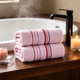 thumbnail image 4 of Naittoop 4 Pack Cotton Hand Towels for Bathroom,Soft Absorbent Decorative Hand Towel Set for Bathroom,Kitchen,Beauty,Spa,Gym,Household face Towel,Highly Absorbent Towels,13x28.7 in Pink, 4 of 6