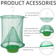 thumbnail image 2 of Ranch Fly Trap, Ranch Green Cage Outdoors, Reusable,Hanging,8 Pack, 2 of 8