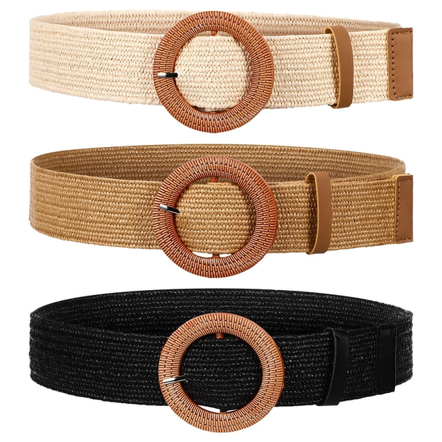 3 uds cinturones tejidos para mujer cinturón trenzado cinturón ancho cinturón bohemio cinturón trenzado cinturón de cintura para mujer para vestidos y pantalones vaqueros