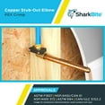thumbnail image 5 of Shark Bite 22791 1/2" X Closed 4" X 8" Copper Stubout Elbow, 5 of 5