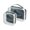 Waves Horror Mountain Original Design, variant on Clear Makeup Bags with Handle Large Opening 2 Pack Set Toiletry Bag Quart Size Bag, for Women Man Traveling Travel Essentials, Toiletries and Other. Narcissus Daffodil Oil Paint
