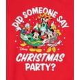 thumbnail image 3 of Disney - Did Someone Say Christmas Party - Men's Crew Fleece Sweatshirt Sweatshirt, 3 of 5