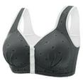 thumbnail image 2 of Censtreet Women's Front Closure Bras Posture Full Coverage Plus Size Underwire Unlined Bra, 2 of 8