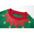 thumbnail image 3 of Little Boys Girls Christmas Pajamas Sets for Toddler 100% Cotton Elf Sleepwear Long Sleeve 2 Piece Kids Clothes Pjs 3-7T 6551-8T, 3 of 7
