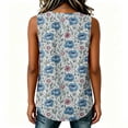 thumbnail image 4 of Uootdi Women's Sleeveless Tank Tops Round Neck Watercolor Floral Print Camisoles Boho Casual Style Lightweight Loose Fit Tops Gift, 4 of 6