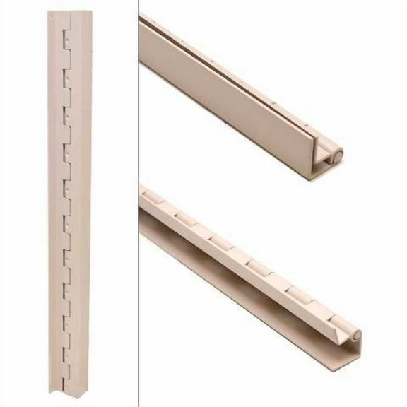 Tracker Boat Piano Hatch Hinge | 22 x 2 1/8 Inch 14 Gauge Beige
