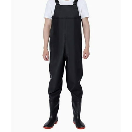PVC Fishing Chest Waders for Men with Boots Waterproof Bootfoot Waders Waders with Boot Hanger for Men Women
