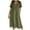 01* Army Green, variant on bnaln Women Dresses Summer Casual Maxi Dresses Solid Color V Neck Button Down Plus Size Sundress Cotton Linen Loose Long Dresses Elegant Flowy Beach Sundresses Vacation Dress with Pocket