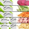 thumbnail image 3 of Starfrit Pump'n'Slice, Vertical Mandoline, Food Chopper, Slicer, Safe Enclosed Blades, Folds for Storage, Cleaning Tool -2-in-1, 3 of 11