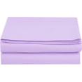 thumbnail image 2 of Elegant Comfort 1500 Premium Hotel Quality 1-Piece Flat Sheet, Softest Quality Microfiber - Full Lilac, 2 of 4
