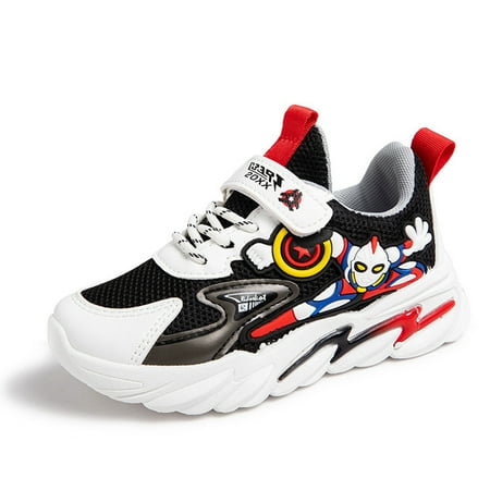 Kids Boys Spiderman Mesh Shoes Anti-slip Wear-resistant Trainers Sneakers Superhero Comfortable Running Shoes