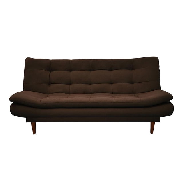Sofa Cama Ikasa Muebles Capitonado Color Café