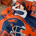 thumbnail image 4 of jejeloiu American Rugby City 7-Piece Twin Bedding Sets,Football Game Gaming Bedding Comforter Set For Ball Lover Reversible, 4 of 8