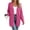 Hot Pink-18, variant on Women's Open Front Cardigan Sweater Knit Patch Pockets Mid-Length Long Sleeve Soft Outerwear