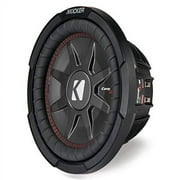 Kicker CompRT Single 10 Inch 800 Watt Max Dual 2 Ohm Shallow Slim Car Subwoofer