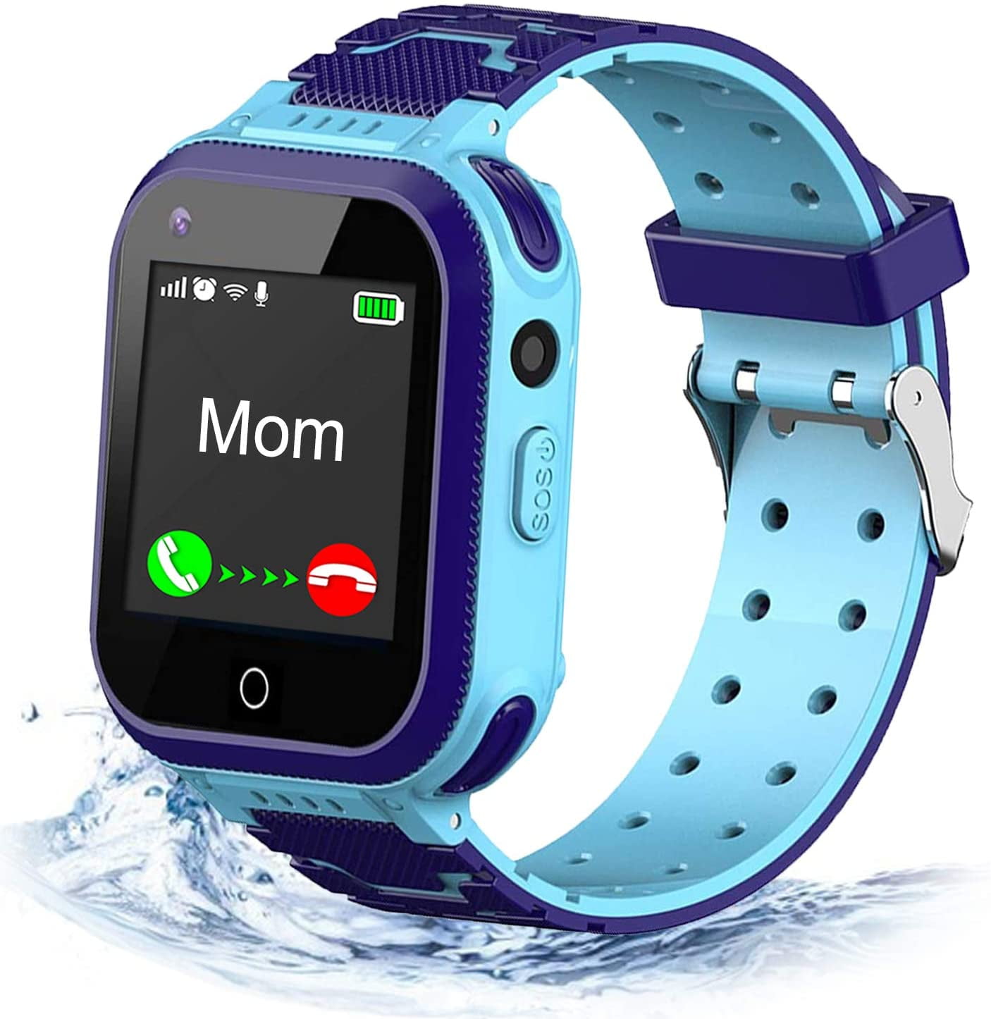 4G Kids Smart Watch,Kids Phone Smartwatch w GPS Tracker Waterproof