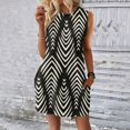 thumbnail image 7 of Womens Summer Dresses 2026 Beach Cover Up Casual Sleeveless Floral Print Tank Loose Sundress with Pocket Gray 2XL, 7 of 7