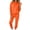Orange, variant on Women's 2 Piece Sweatsuit Set, Long Sleeve Hoodies, Workout Jogger Pants, Ladies Fall Basic Tracksuit XXS-XL